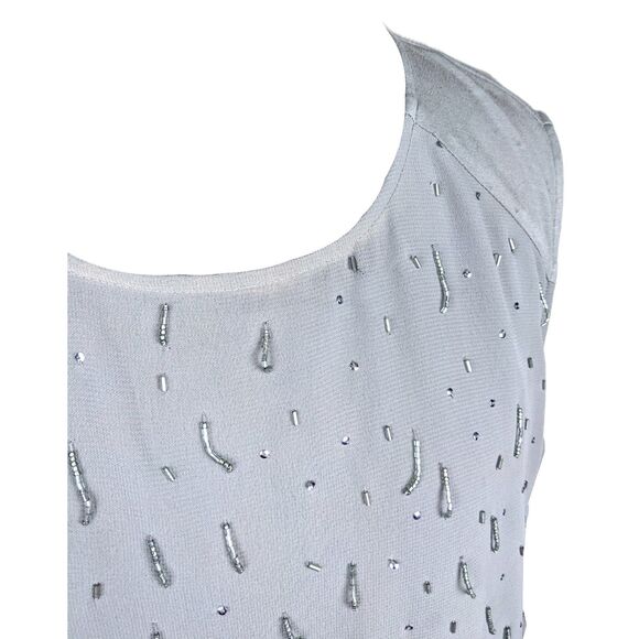 Jones NY Beaded Sleeveless Blouse - Picture 7 of 7